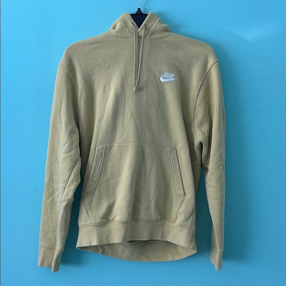 Nike Men's Khaki Hoodie Sweater